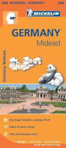 Michelin Regional Map - 544-Germany Mideast