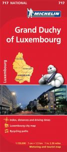 Michelin National Map - 717-Grand Duchy of Luxembourg