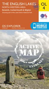 OS Explorer Active - 4 - The English Lakes - North Western