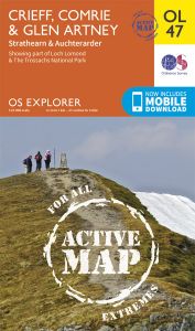 OS Explorer Active - 47 - Crieff, Comrie & Glen Artney
