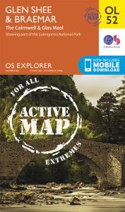 OS Explorer Active - 52 - Glen Shee & Braemar