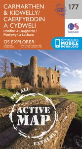 OS Explorer Active - 177 - Carmarthen & Kidwelly