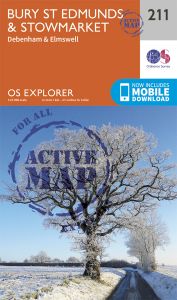 OS Explorer Active - 211 - Bury St Edmunds & Stowmarket
