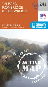 OS Explorer Active - 242 - Telford, Ironbridge & The Wrekin