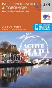 OS Explorer Active - 374 - Isle of Mull North & Tobermory