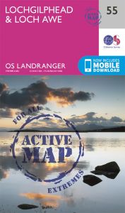 OS Landranger Active - 55 - Lochgilphead & Loch Awe
