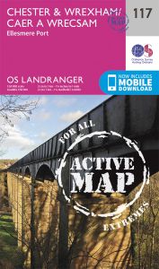 OS Landranger Active - 117 - Chester & Wrexham, Ellesmere Port