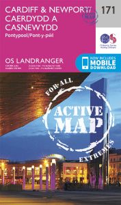 OS Landranger Active - 171 - Cardiff & Newport, Pontypool
