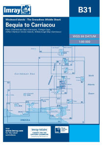 Imray B Chart - Grenadines - Bequia to Carriacou (B31)