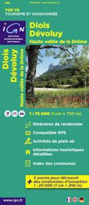 IGN Top 75 - Diois/Devoluy/Hte Vallee de la Drôme