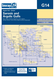 Imray G Chart - Saronic & Argolic Gulf (G14)
