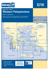 Imray G Chart - West Peloponnisos (G16)