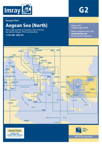Imray G Chart - Northern Aegean (G2 )
