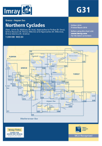 Imray G Chart - Northern Cyclades (G31)