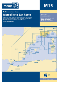 Imray M Chart - Marseille To Genoa (M15)