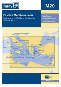 Imray M Chart - Eastern Mediterranean (M20)