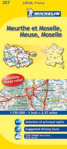 Michelin Local Map - 307-Meuse, Meurthe-et-Moselle, Moselle