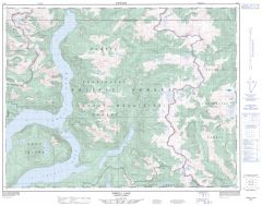 Powell Lake - 92 K/1 - British Columbia Map