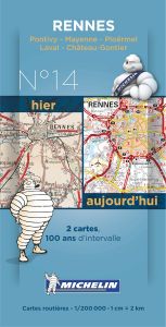 Michelin Historical Map - Rennes (Pre WW1 & Today)