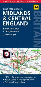 AA - Road Map Britain - Midlands & Central England