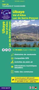 IGN Top 75 - Ubaye/Val d'Allos/Lac de Serre-Poncon