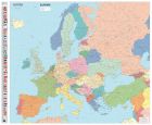 Michelin Europe Political Wall Map - Laminated